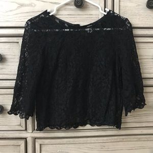 H&M black Lace Top